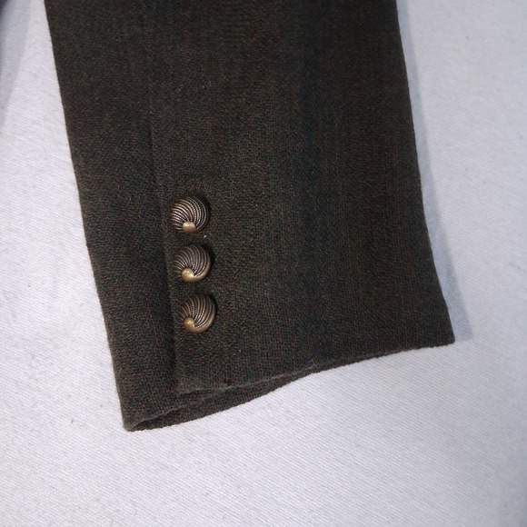 VTG Canvasback Velvet Detail Patchwork Mandarin Collar Wool Jacket - Picture 16 of 16